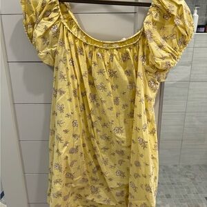 EUC Doen Julie Dress - yellow floral